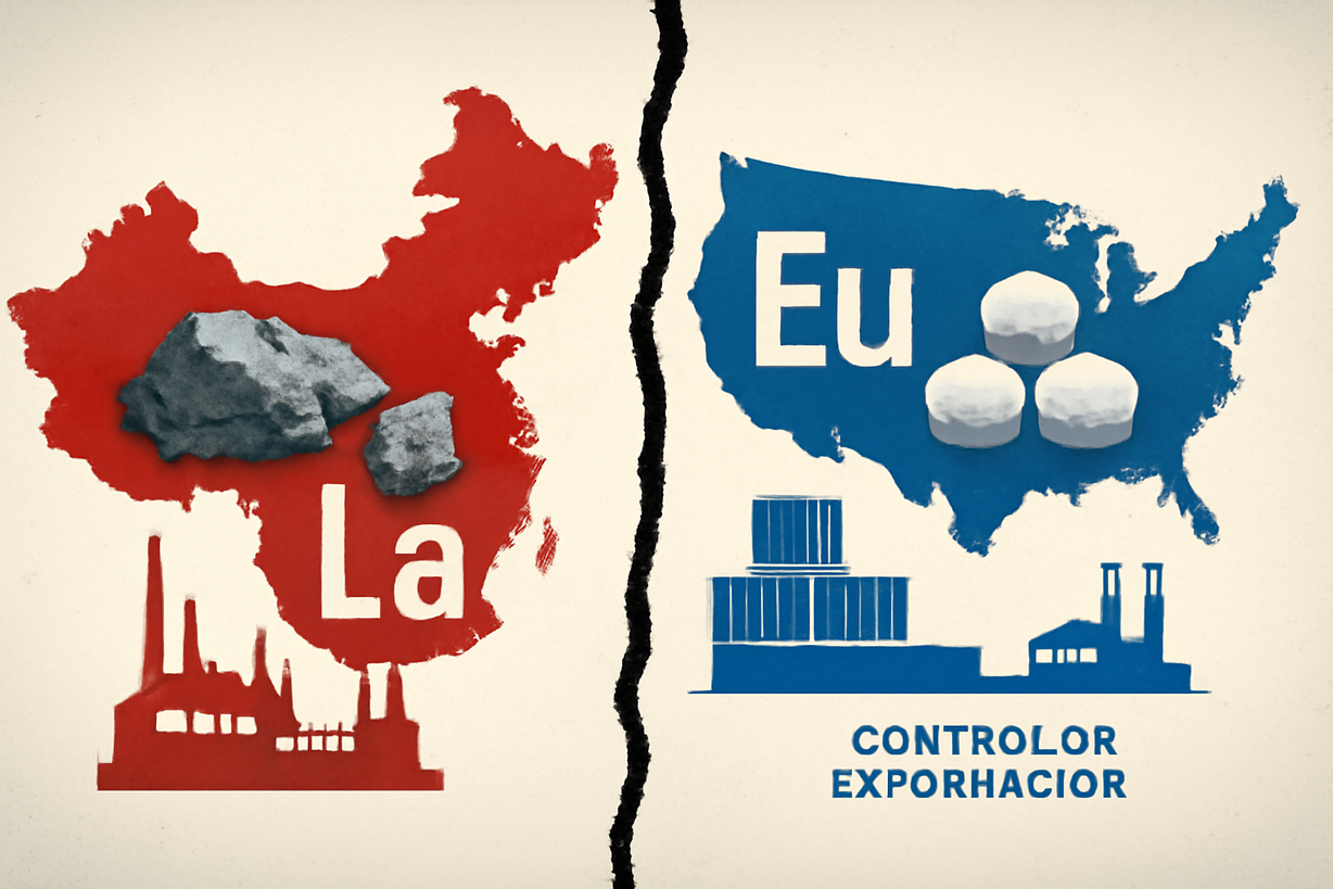 China impone restricciones a empresas estadounidenses de tierras raras