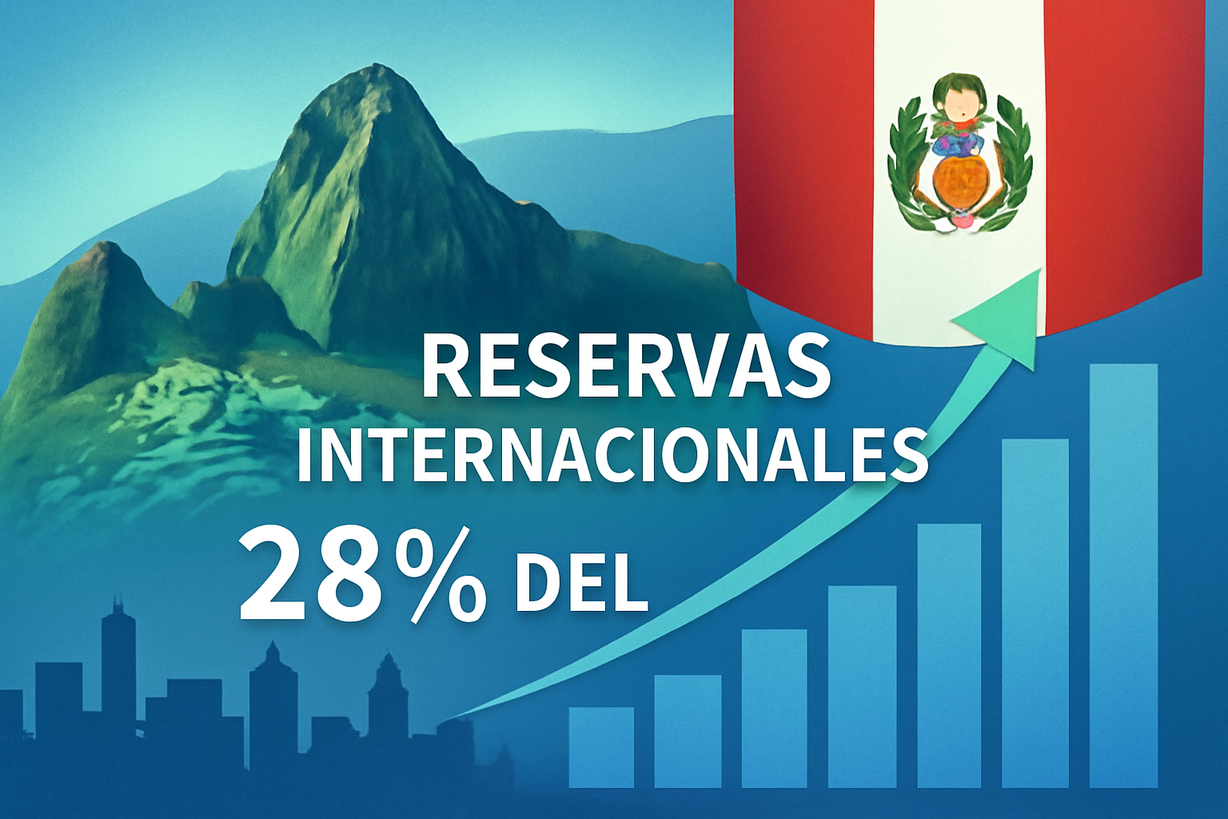 Perú alcanza reservas internacionales récord de 100,214 millones de dólares