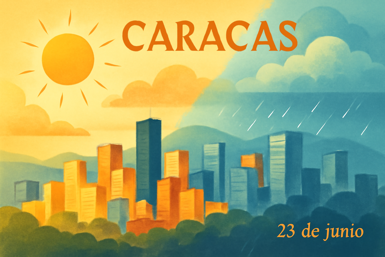 Clima en Caracas: Pronóstico para el 23 de junio de 2026