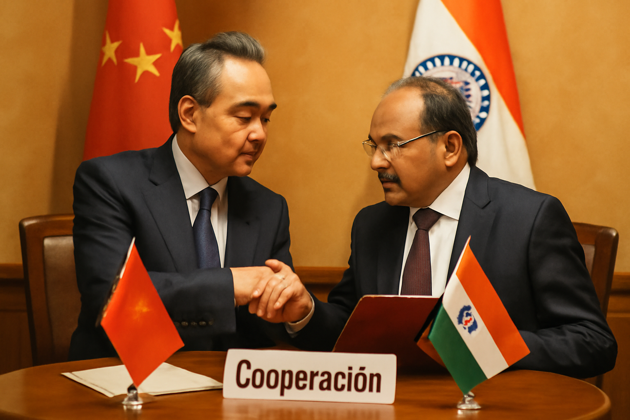 Fortaleciendo lazos: China e India dialogan sobre seguridad y desarrollo regional
