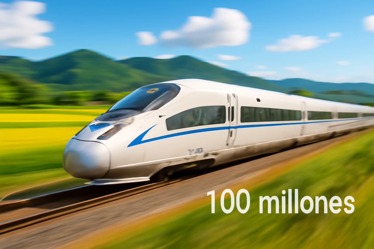 El Ferrocarril de Alta Velocidad Chino Supera los 100 Millones de Viajes en Menos de Cuatro Años