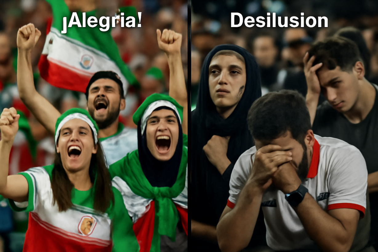 De la euforia a la desilusión: Irán queda fuera del Mundial tras un dramático empate
