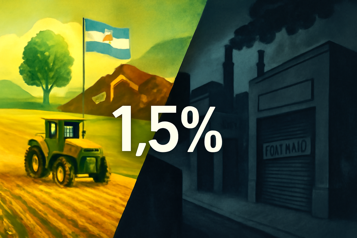 Caída del 1,5% en la economía argentina: un panorama desigual de recuperación