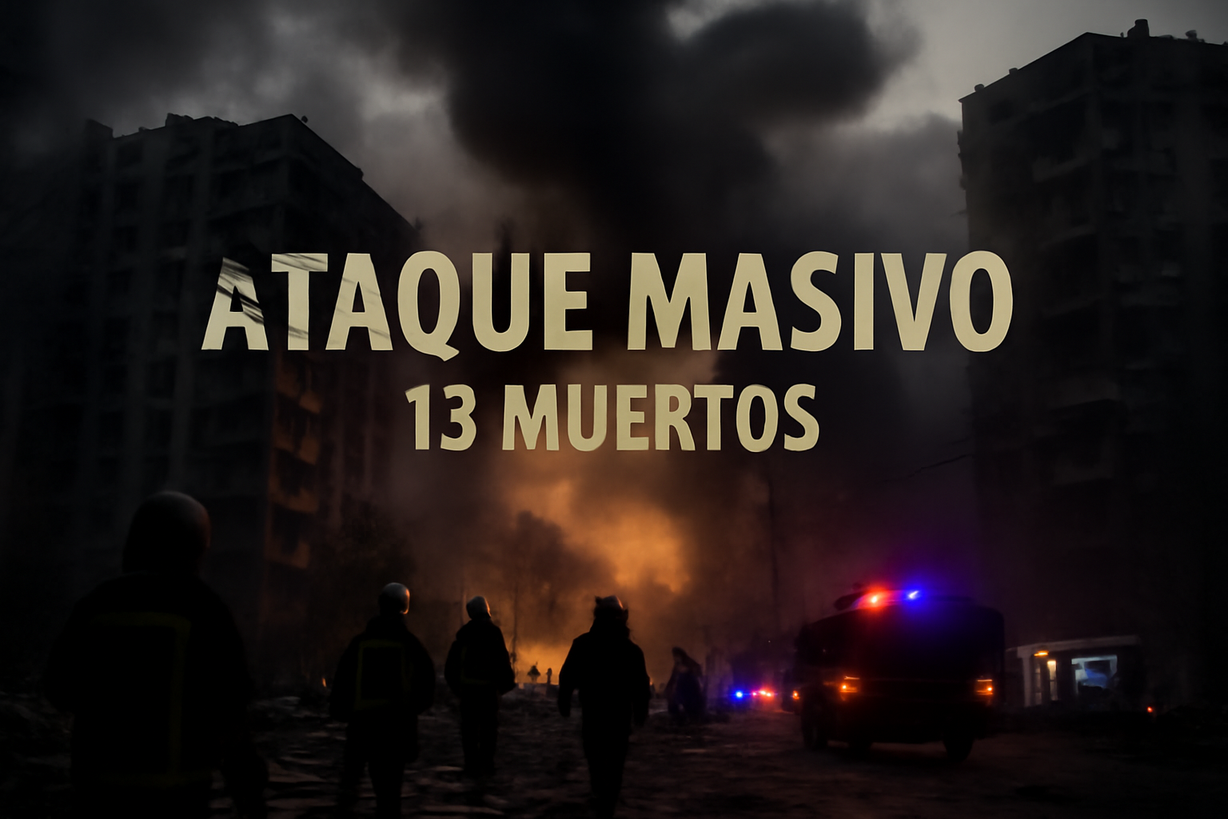 Rusia ataca Kyiv: 13 muertos y más de 30 heridos en bombardeos masivos