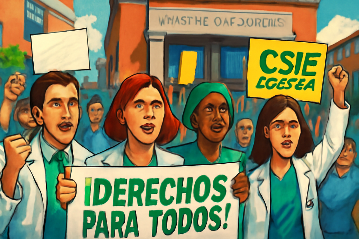 Movilización del CSIF en Madrid contra el anteproyecto del Estatuto Marco