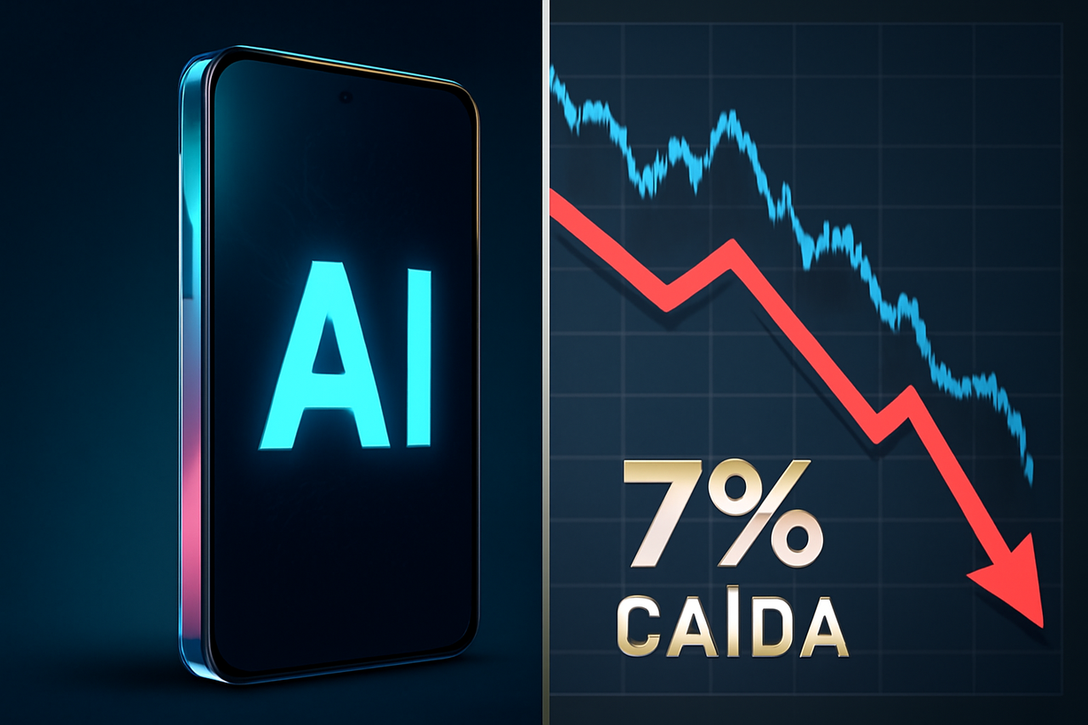 Caída del 7% en acciones de SpaceX tras desmentido de Musk sobre dispositivo de IA