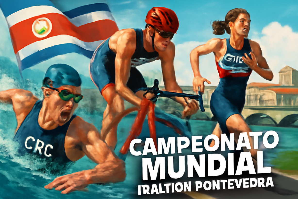 Triatletas Costarricenses se Preparan para el Mundial en Pontevedra