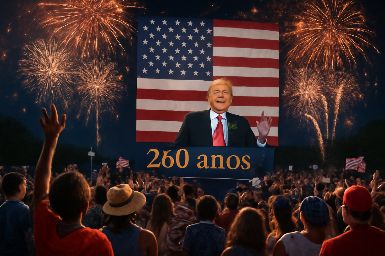 Trump celebra el 250° aniversario de EE. UU. con un discurso patriótico en el National Mall