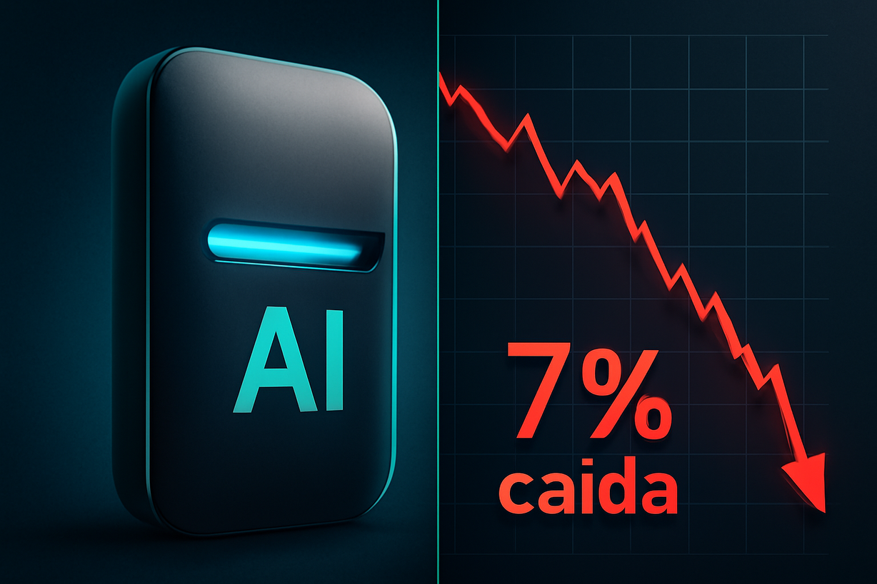 Caída del 7% en acciones de SpaceX tras desmentido de Musk sobre dispositivo de IA