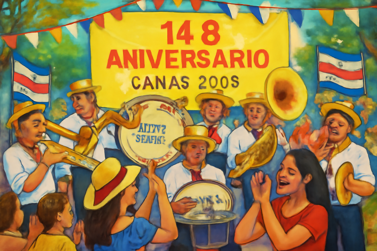 Cañas celebra 148 años con un concierto de la Banda Nacional Guanacaste