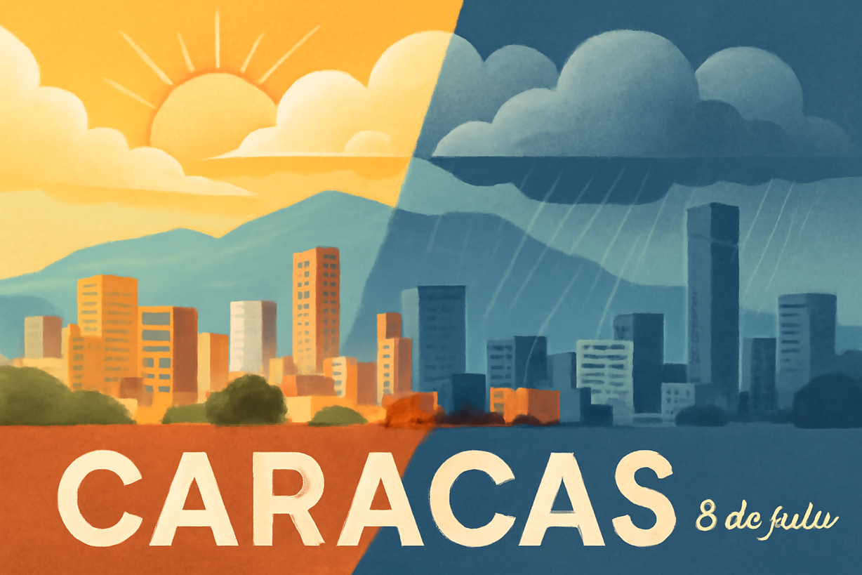 Clima en Caracas: Pronóstico del 8 de julio de 2026
