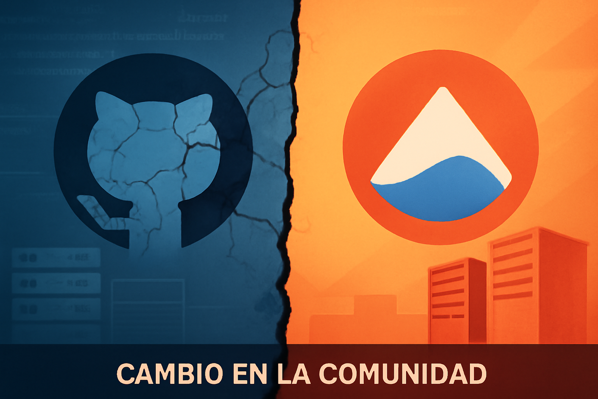 Desarrolladores Abandonan GitHub: La Migración Hacia Alternativas de Código Abierto