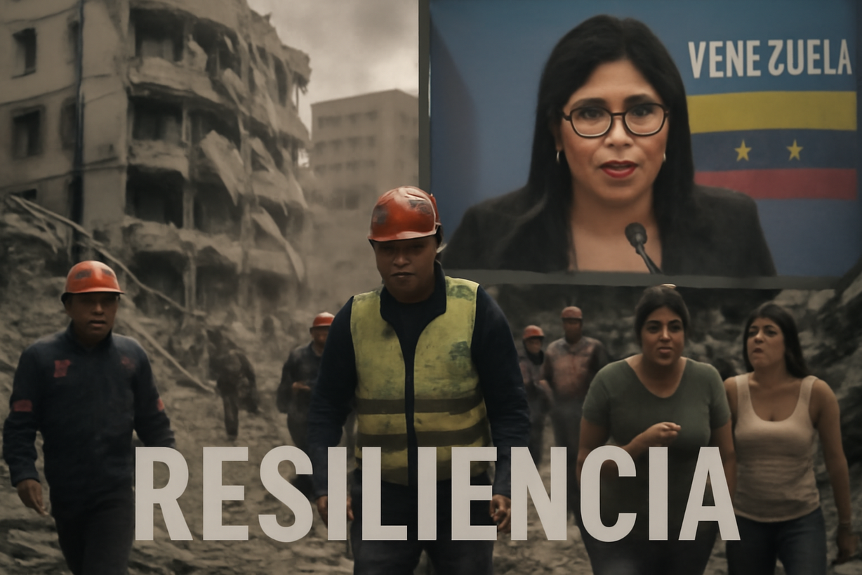 Crisis en Venezuela: Delcy Rodríguez defiende la gestión tras los terremotos