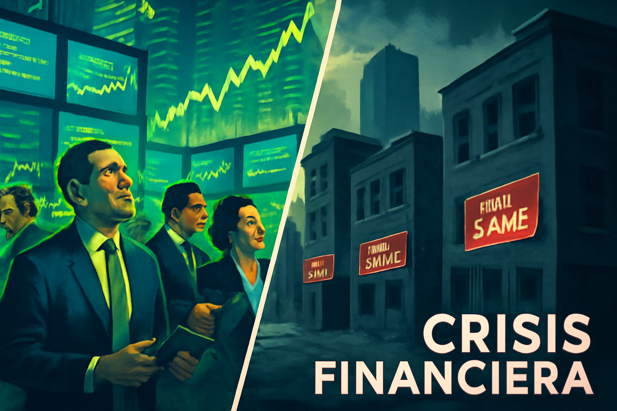 Advertencias sobre una crisis financiera: ¿Cuatro veces más grave que la burbuja puntocom?