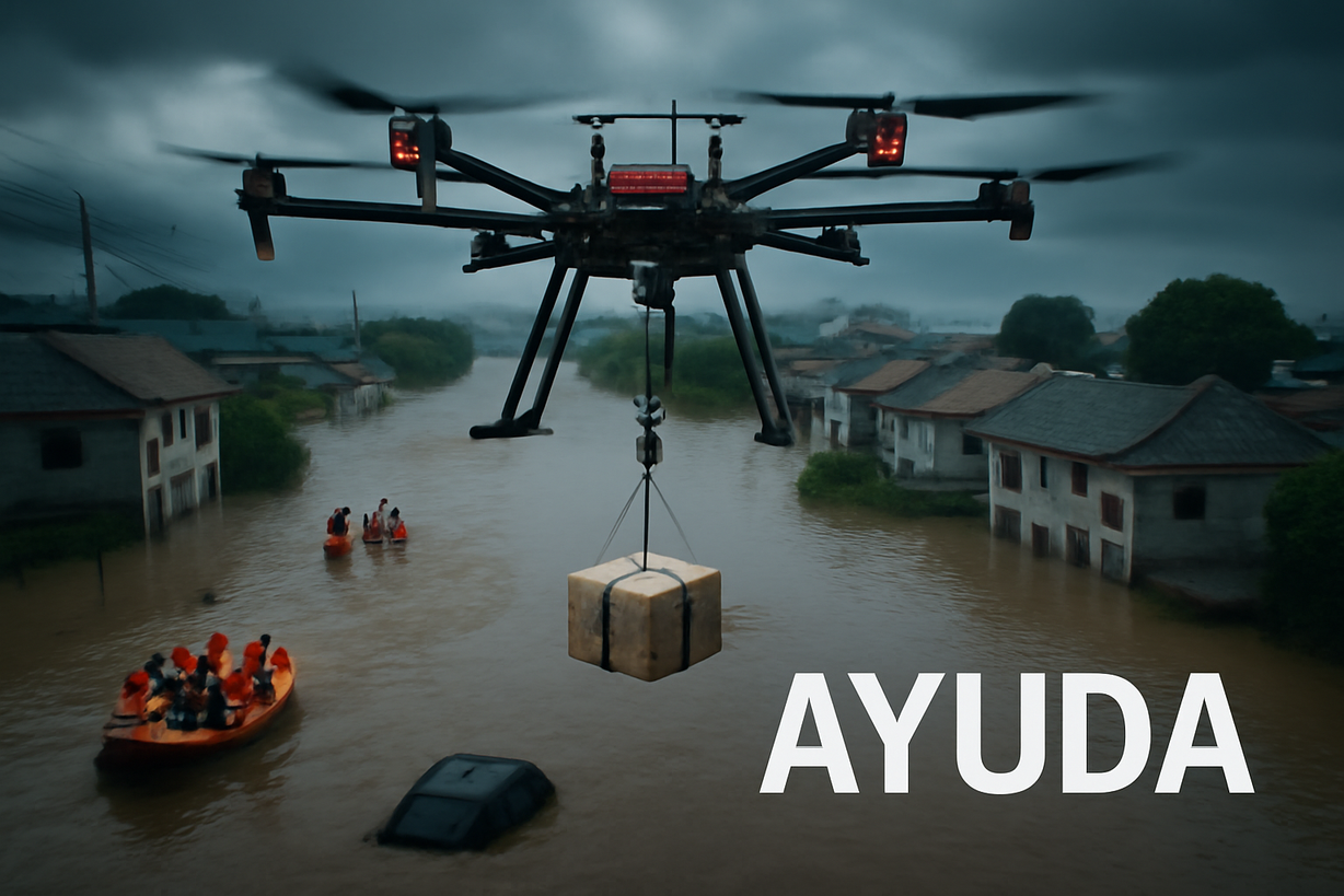Drones de Carga: Héroes en las Inundaciones de China