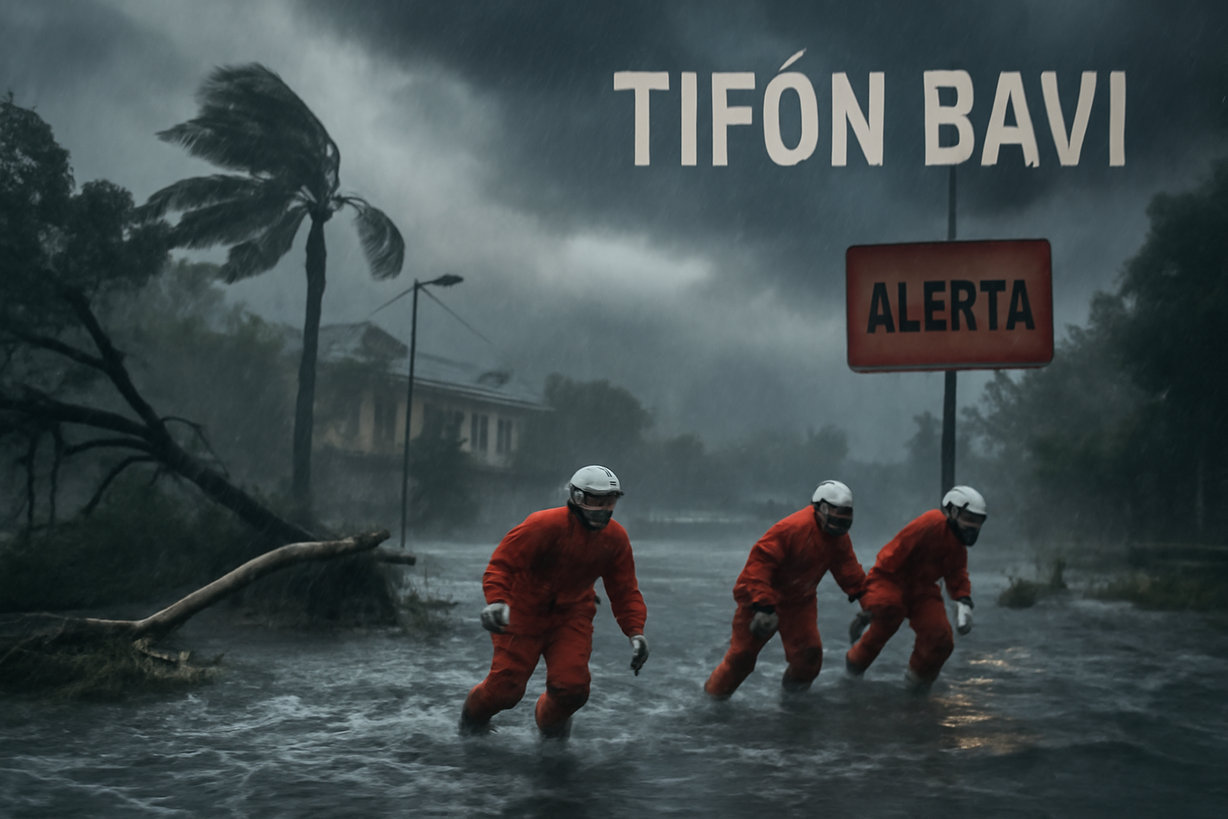 El tifón Bavi impacta Zhejiang: alertas y emergencias en su paso.