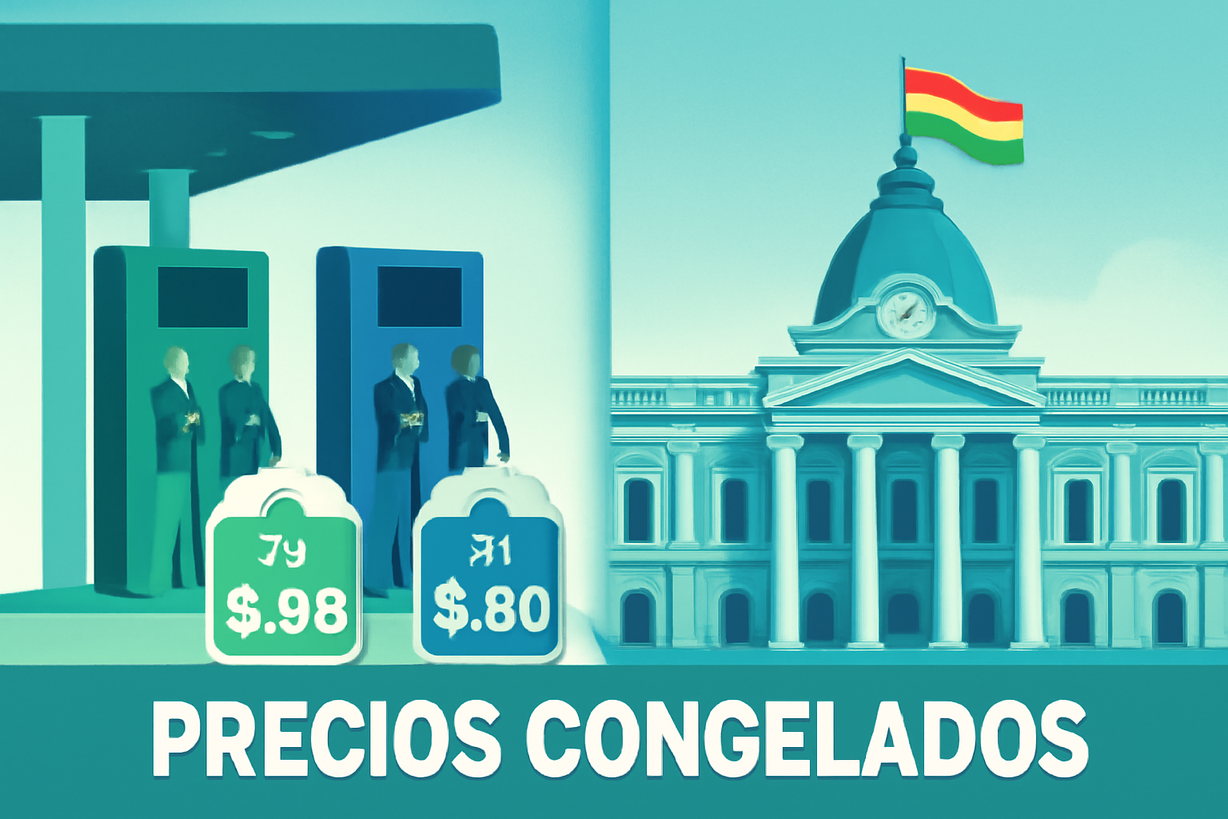 Bolivia Congela Precios de Combustibles por un Año para Estabilizar la Economía