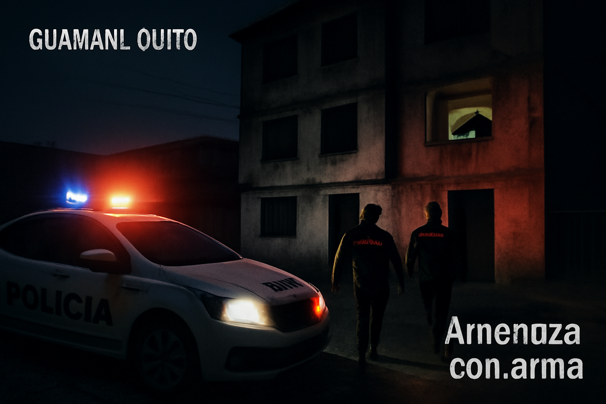 Detenido por Amenazar a su Pareja con un Arma en Quito