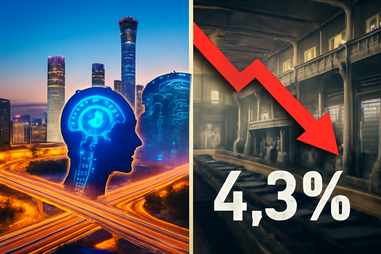 Desaceleración económica en China: crecimiento del 4.3% en el segundo trimestre de 2026