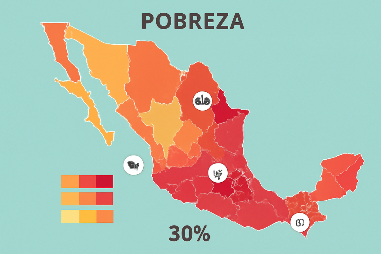 Informe de CONEVAL: Análisis de la Pobreza en México por Entidad y Municipio