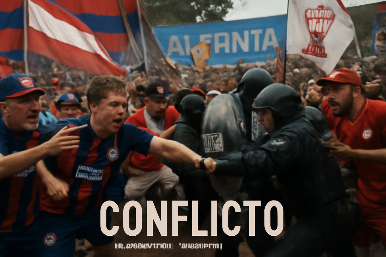 Pelea entre barras bravas en Atlanta durante apoyo a Argentina