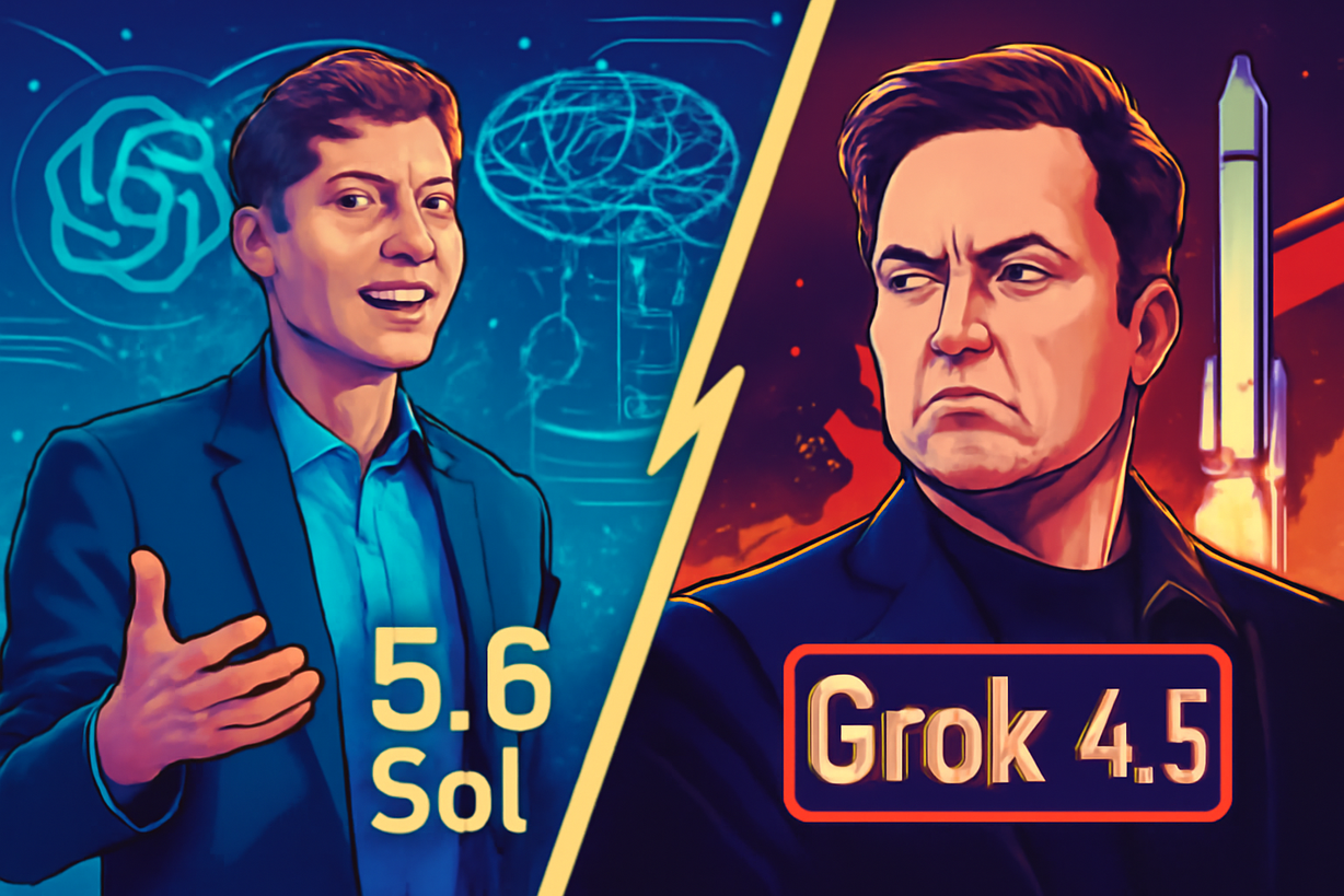 Sam Altman defiende 5.6 Sol ante críticas de Elon Musk
