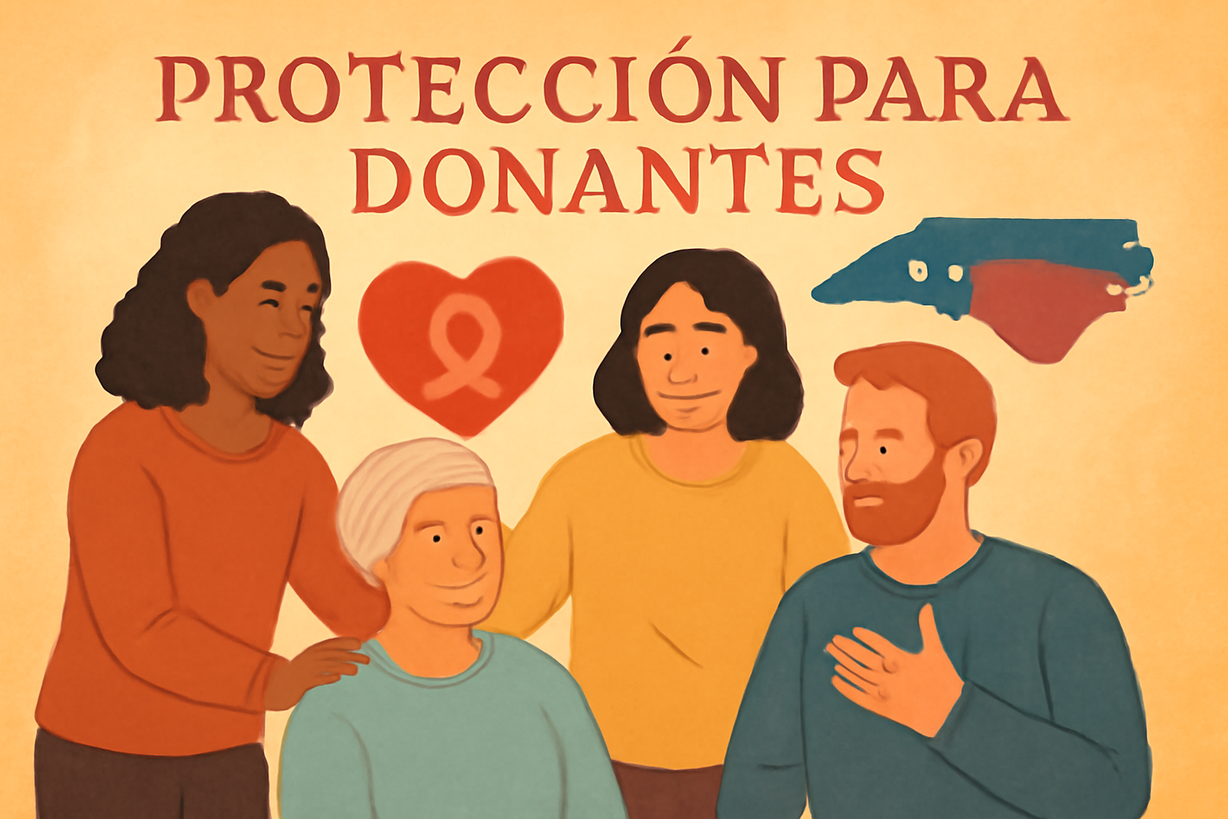 Urgente: Protección para Donantes de Órganos en Carolina del Norte