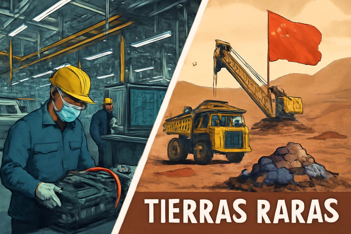Impacto de las Restricciones Chinas en la Producción Global de Tierras Raras