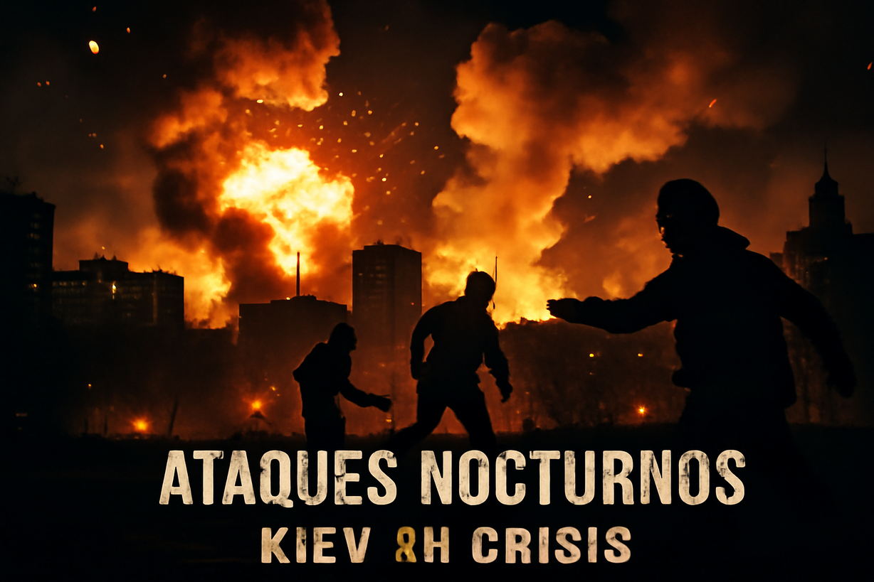 Ataques aéreos rusos en Kiev dejan al menos once heridos, incluido un niño
