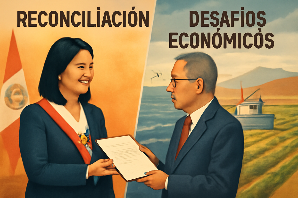 Keiko Fujimori asume la presidencia y llama a la reconciliación en Perú