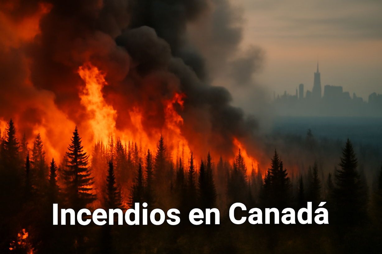 Incendios Forestales en Canadá: Más de 200 Fuegos Fuera de Control Afectan la Calidad del Aire en EE. UU.