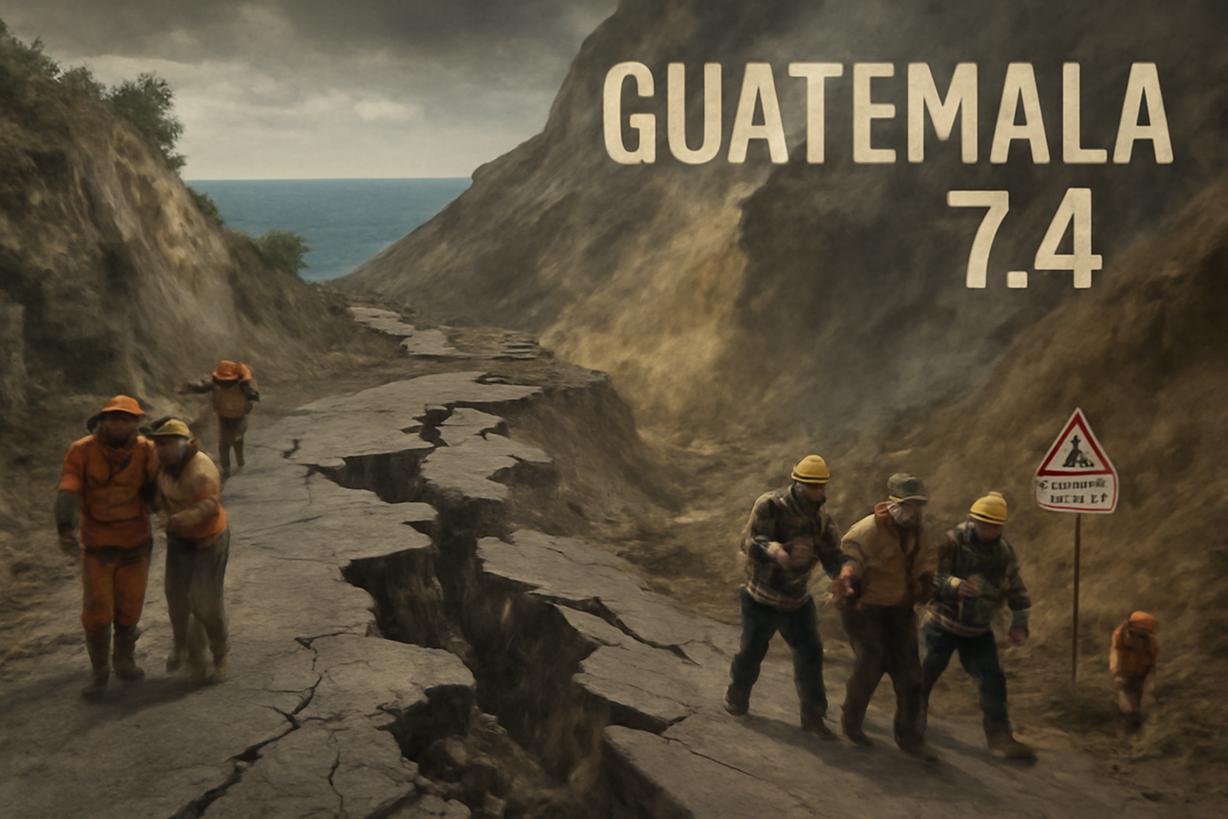 Terremoto de 7.4 en Guatemala: 131 réplicas y sin víctimas fatales