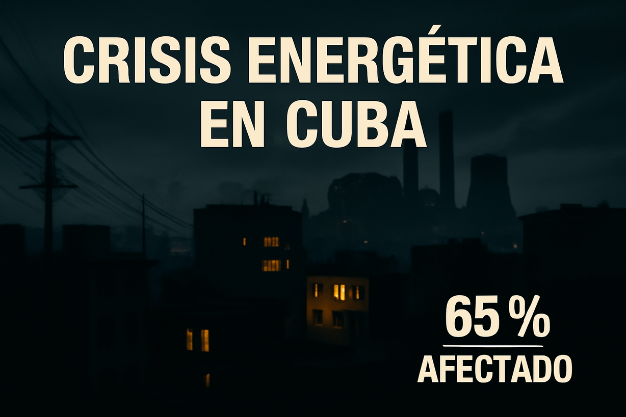 Cuba sufrirá apagones masivos: 65% del país afectado por crisis energética