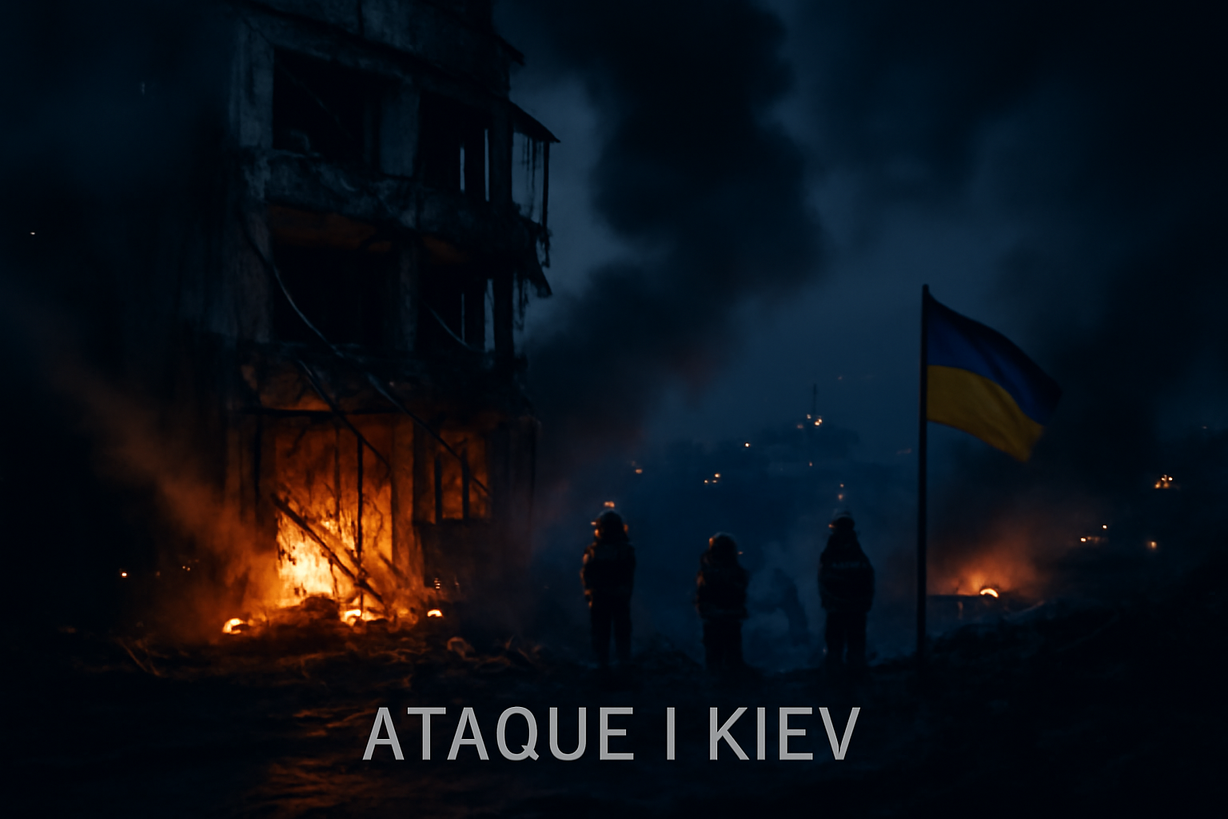 Kiev Sufre Ataque Aéreo: Un Muerto y Varios Heridos en Bombardeo Ruso