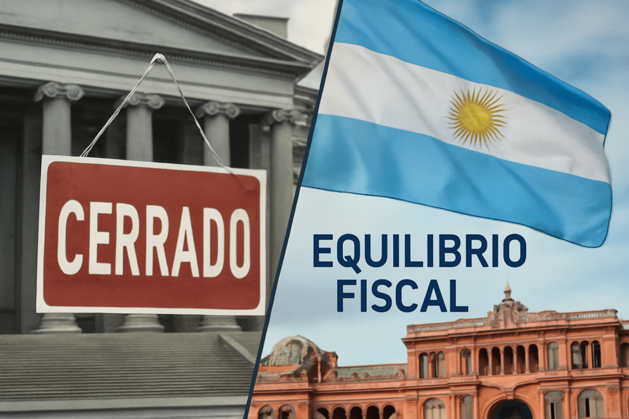 Milei propone un 'shutdown' fiscal para garantizar el déficit cero en Argentina