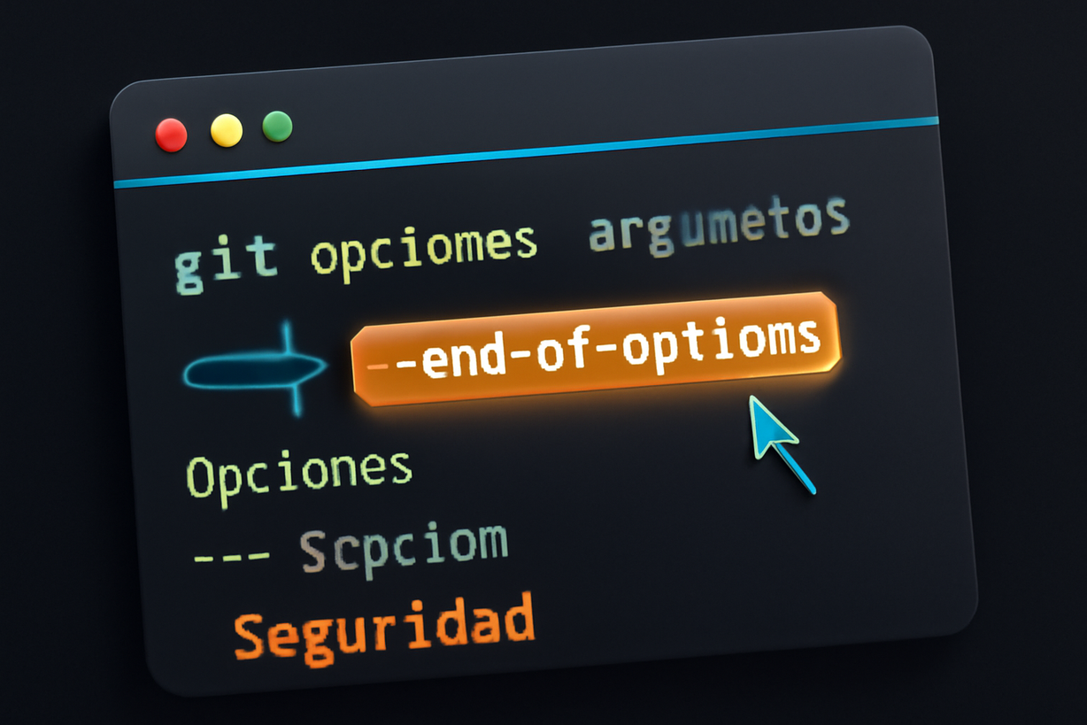 Seguridad en Git: La Controversia de la Opción --end-of-options