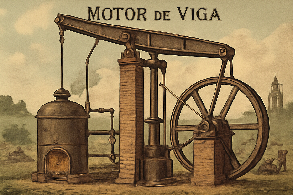 El Motor de Viga: Innovación Clave de la Revolución Industrial