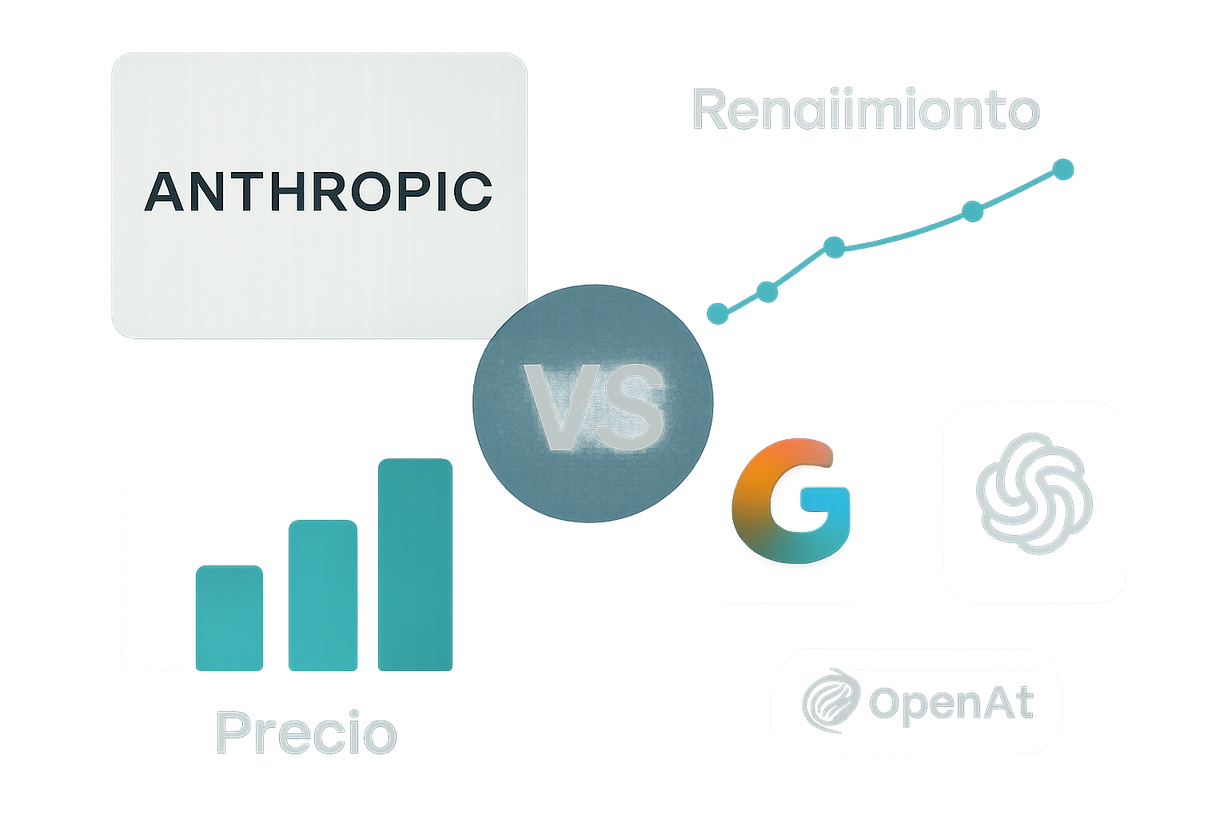 Comparativa de Costos en Modelos de Inteligencia Artificial: Anthropic, Google y OpenAI