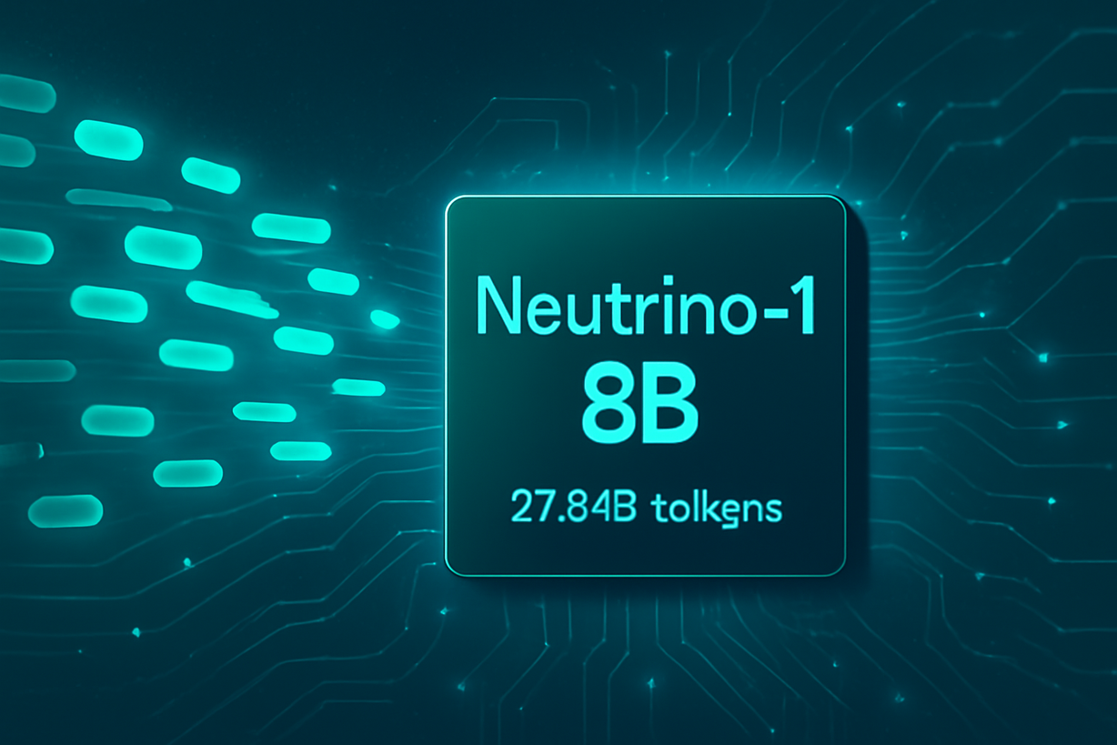 Neutrino-1 Revoluciona la Generación de Tokens con su Modelo 8B