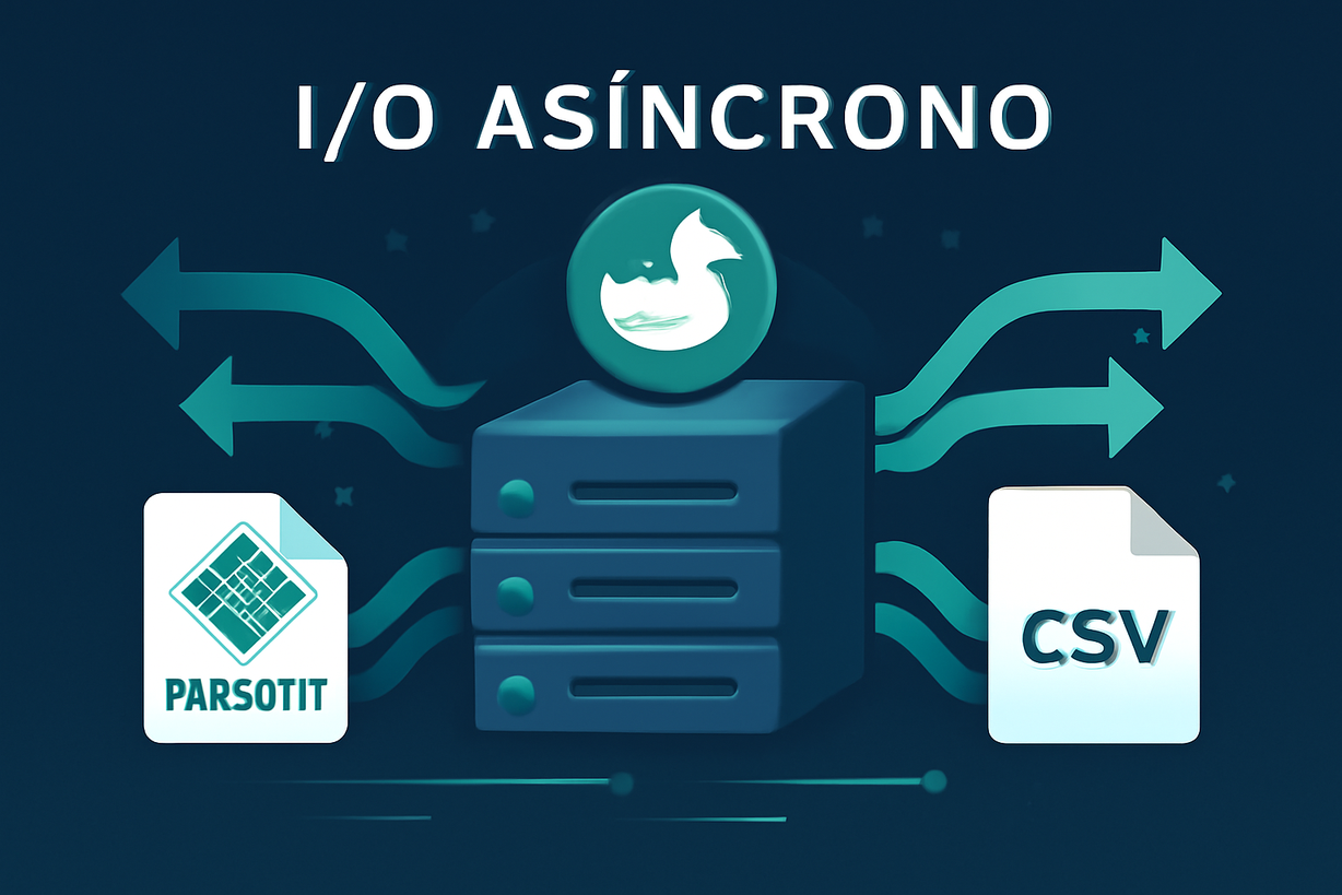 DuckDB 2.0: I/O Asíncrono para Lecturas Más Rápidas en Archivos Parquet y CSV