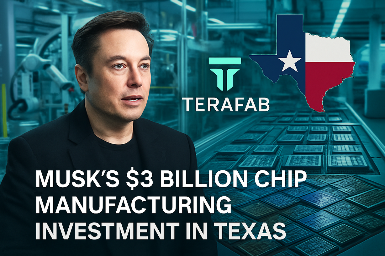 Musk impulsa la fabricación de chips en Texas con TeraFab y una inversión de 3 mil millones de dólares.