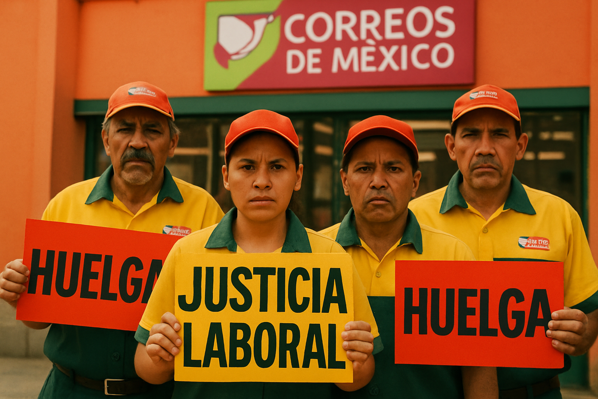 Huelga en el Servicio Postal Mexicano: 12 mil trabajadores en riesgo