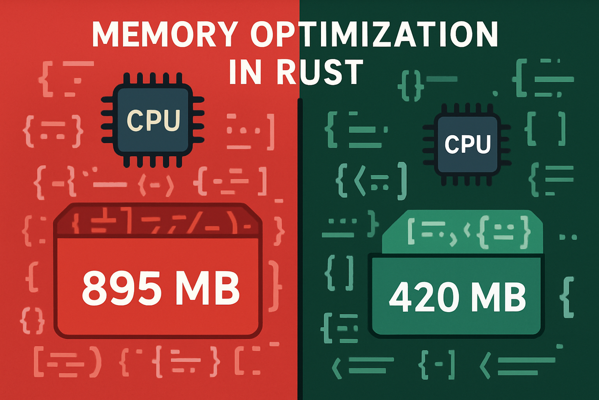 Optimización de Memoria en Rust: Reducción de 895 MB a 420 MB en Deserialización JSON
