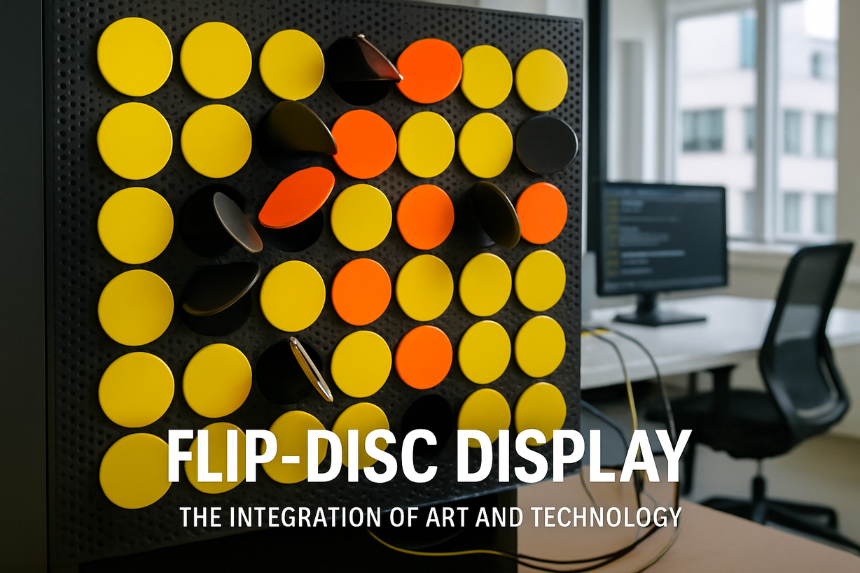 Creando Arte Interactivo: Pantalla de Flipdiscs y Aprendizaje Automático