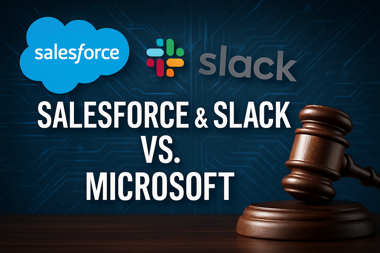 Salesforce y Slack demandan a Microsoft por prácticas anticompetitivas