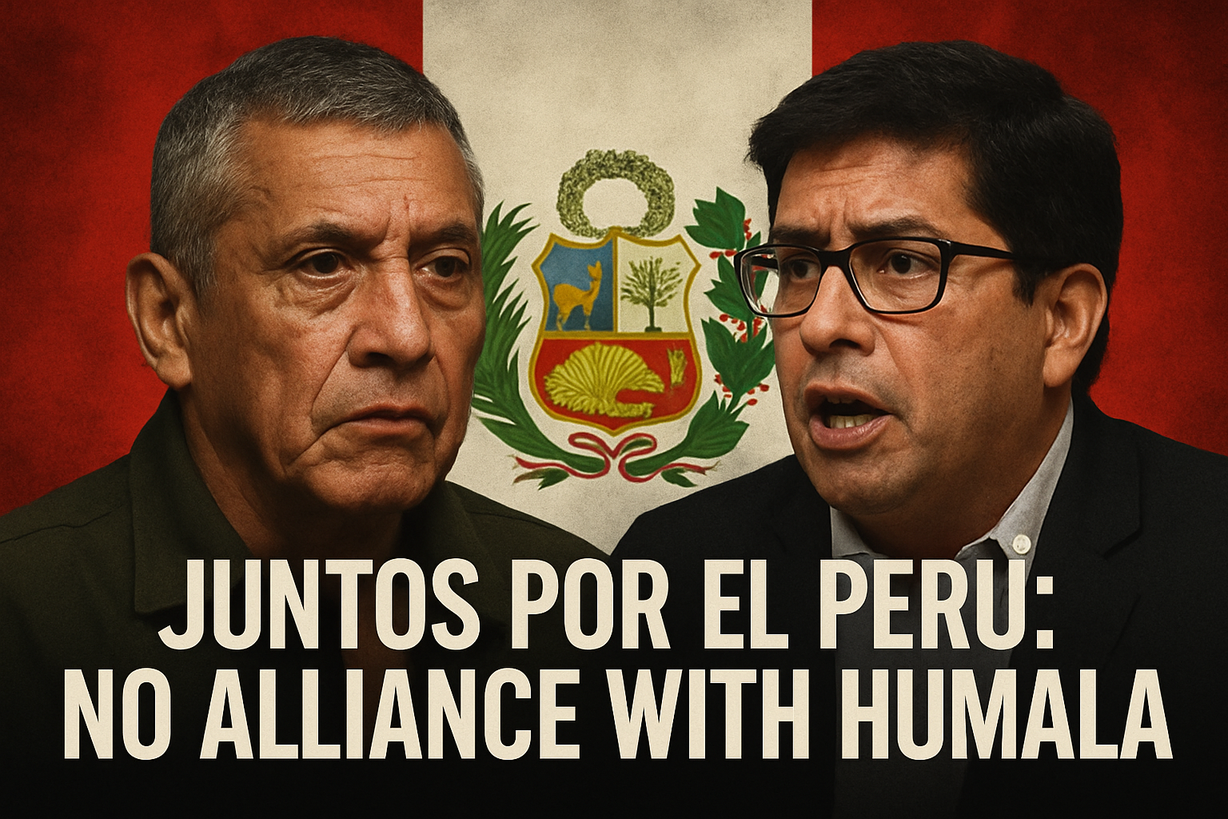 Juntos por el Perú aclara su relación con Antauro Humala en la campaña de Sánchez