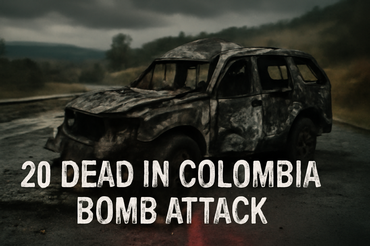 Atentado en Colombia: 20 muertos en ataque atribuido a disidentes de las FARC