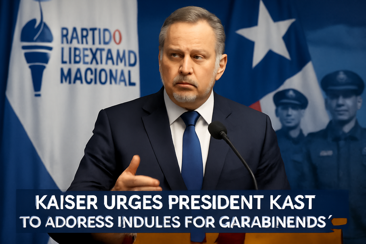 Kaiser pide indultos para carabineros en el aniversario de la institución
