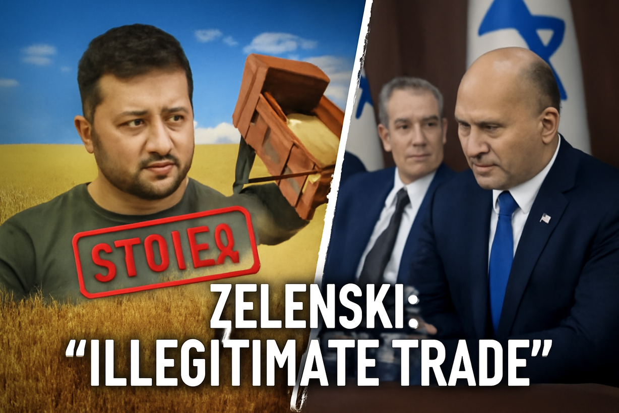 Zelenski denuncia la compra de cereales ucranianos 'robados' por Israel