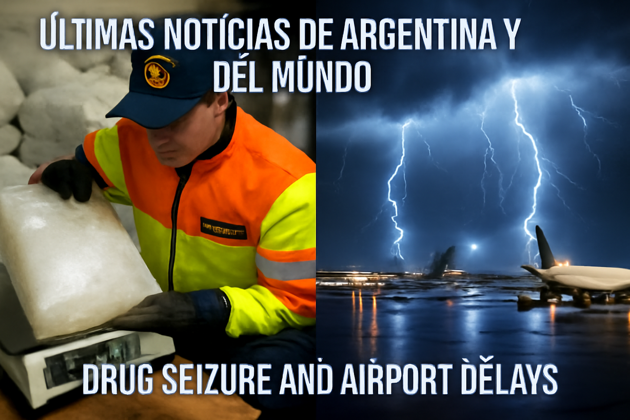 Decomisan 412 kilos de metanfetamina en la frontera y tormentas afectan aeropuerto de Atlanta